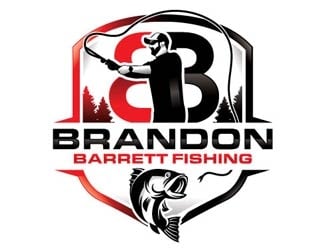 Brandon Barrett Fishing logo design by logoguy
