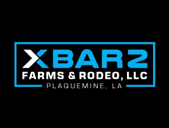 X Bar 2 Farms & Rodeo, LLC   Plaquemine, LA logo design by nexgen