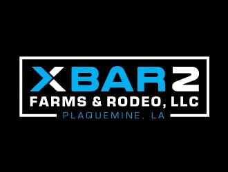 X Bar 2 Farms & Rodeo, LLC   Plaquemine, LA logo design by nexgen