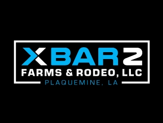 X Bar 2 Farms & Rodeo, LLC   Plaquemine, LA logo design by nexgen