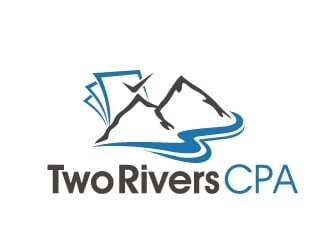 Two Rivers CPA logo design by PMG