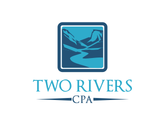 Two Rivers CPA logo design by logy_d