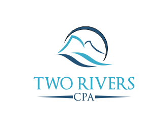 Two Rivers CPA logo design by logy_d