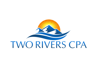 Two Rivers CPA logo design by megalogos