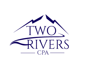 Two Rivers CPA logo design by Day2DayDesigns