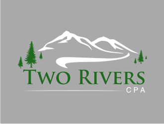 Two Rivers CPA logo design by sheilavalencia