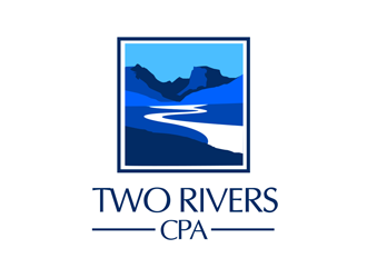 Two Rivers CPA logo design by kunejo