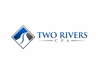 Two Rivers CPA logo design by mutafailan