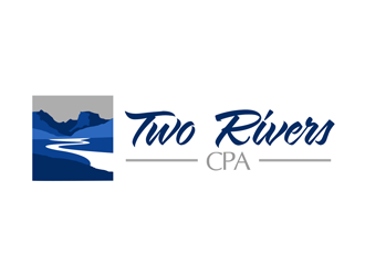 Two Rivers CPA logo design by kunejo