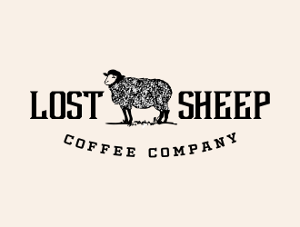 Lost Sheep Coffee Company logo design by aldesign