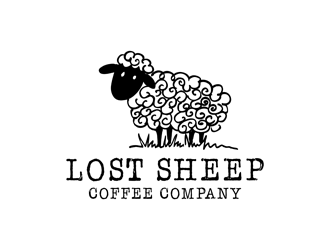 Lost Sheep Coffee Company logo design by logolady