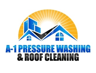 A-1 Pressure Washing & Roof Cleaning logo design by abss