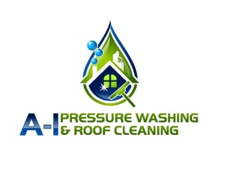 A-1 Pressure Washing & Roof Cleaning logo design by Dawnxisoul393