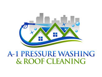 A-1 Pressure Washing & Roof Cleaning logo design by ingepro