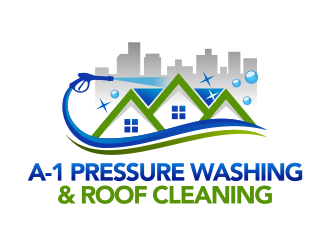 A-1 Pressure Washing & Roof Cleaning logo design by ingepro