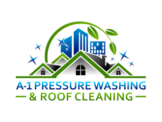 A-1 Pressure Washing & Roof Cleaning logo design by cintoko