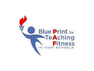 Blue Print for Teaching Fitness in High Schools logo design by yurie