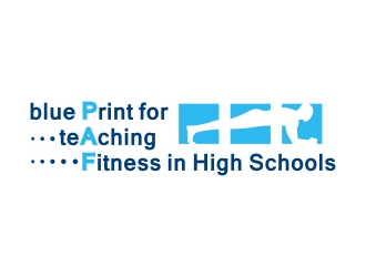 Blue Print for Teaching Fitness in High Schools logo design by Mbezz