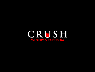 crush winery & taproom logo design by torresace