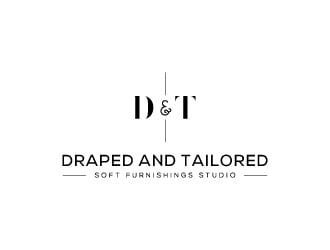 Draped and Tailored logo design by zakdesign700