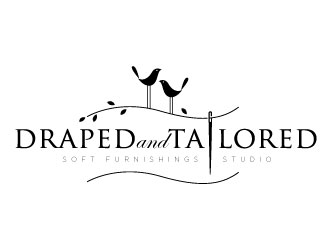 Draped and Tailored logo design by REDCROW