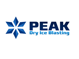 Peak Dry Ice Blasting logo design by megalogos