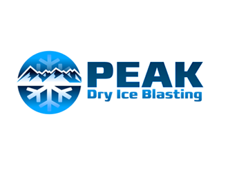 Peak Dry Ice Blasting logo design by megalogos