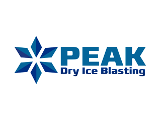 Peak Dry Ice Blasting logo design by megalogos