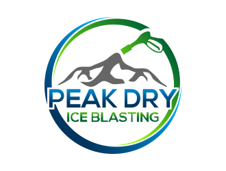 Peak Dry Ice Blasting logo design by done