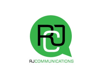 RJ Communications logo design by hwkomp
