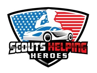 Scouts Helping Heroes logo design by logoguy