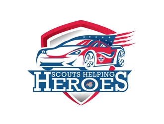 Scouts Helping Heroes logo design by DreamLogoDesign