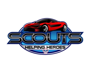 Scouts Helping Heroes logo design by DreamLogoDesign