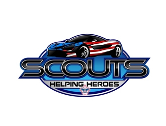 Scouts Helping Heroes logo design by DreamLogoDesign