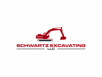 schwartz excavating llc logo design by ammad