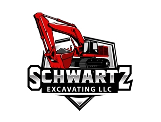 schwartz excavating llc logo design by DreamLogoDesign