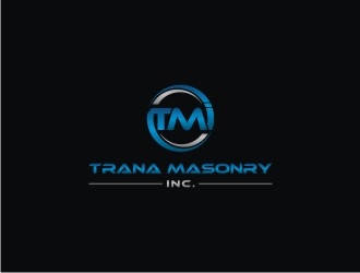 Trana Masonry Inc. logo design by narnia