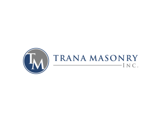 Trana Masonry Inc. logo design by afra_art