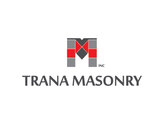Trana Masonry Inc. logo design by CakMan