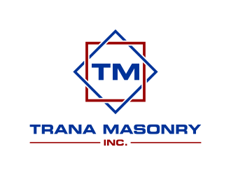 Trana Masonry Inc. logo design by IrvanB