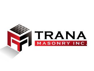 Trana Masonry Inc. logo design by REDCROW