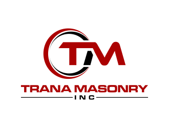 Trana Masonry Inc. logo design by RIANW