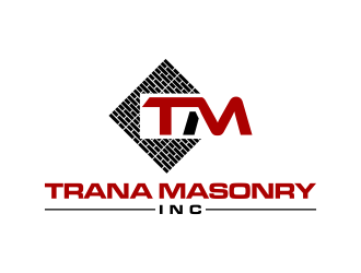 Trana Masonry Inc. logo design by RIANW
