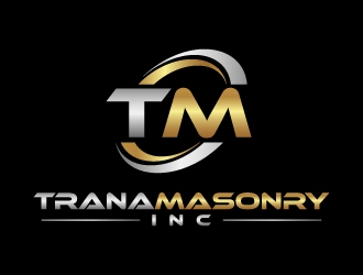 Trana Masonry Inc. logo design by labo