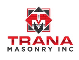 Trana Masonry Inc. logo design by logoguy