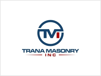Trana Masonry Inc. logo design by fortunato