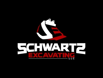 schwartz excavating llc logo design by sgt.trigger