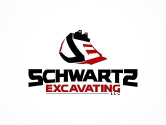 schwartz excavating llc logo design by sgt.trigger