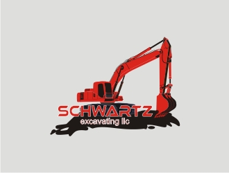 schwartz excavating llc logo design by hallim