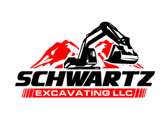 schwartz excavating llc logo design by PRN123